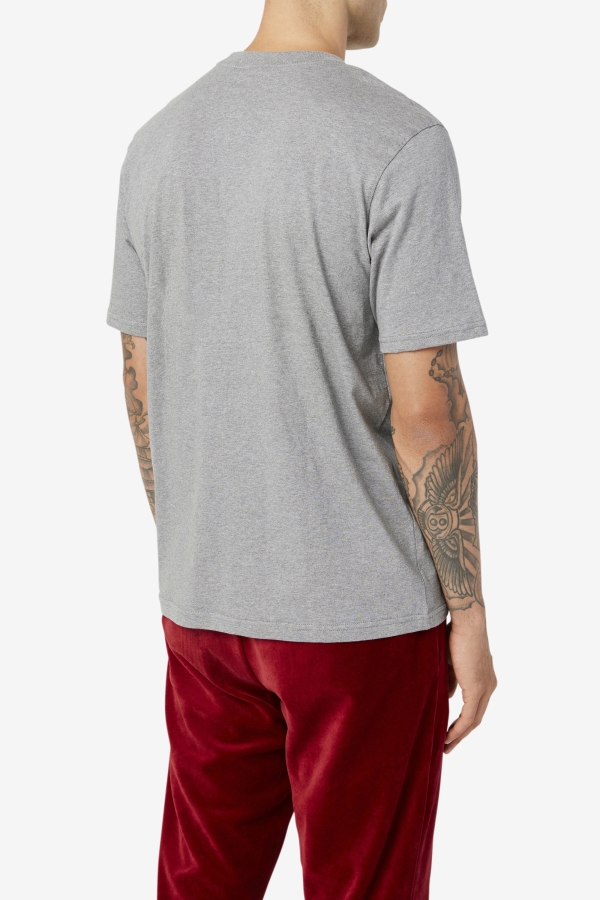 Fila borough tee Heather-Navy-Red