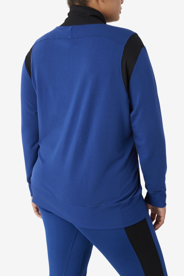 Fi-Lux Half Zip Fila Navy Peony-Black