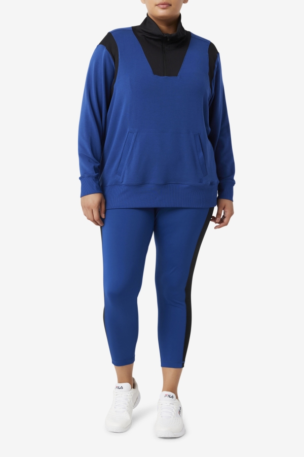 Fi-Lux Half Zip Fila Navy Peony-Black