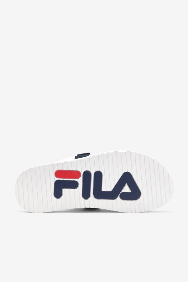 White-Navy-Red Fila Men\'s utility silde