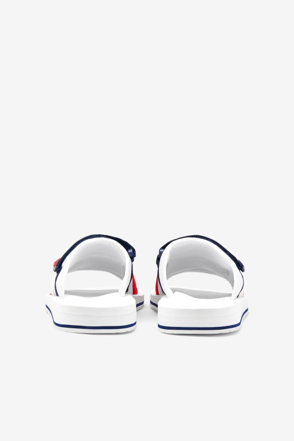 White-Navy-Red Fila Men\'s utility silde