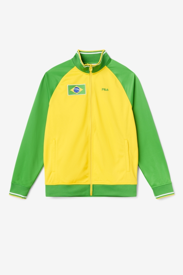 Fila Brazil Track Jacket Yellow-Fern Green-White