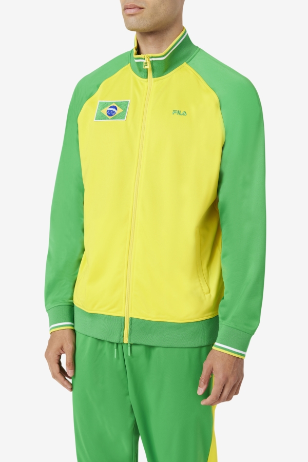 Fila Brazil Track Jacket Yellow-Fern Green-White