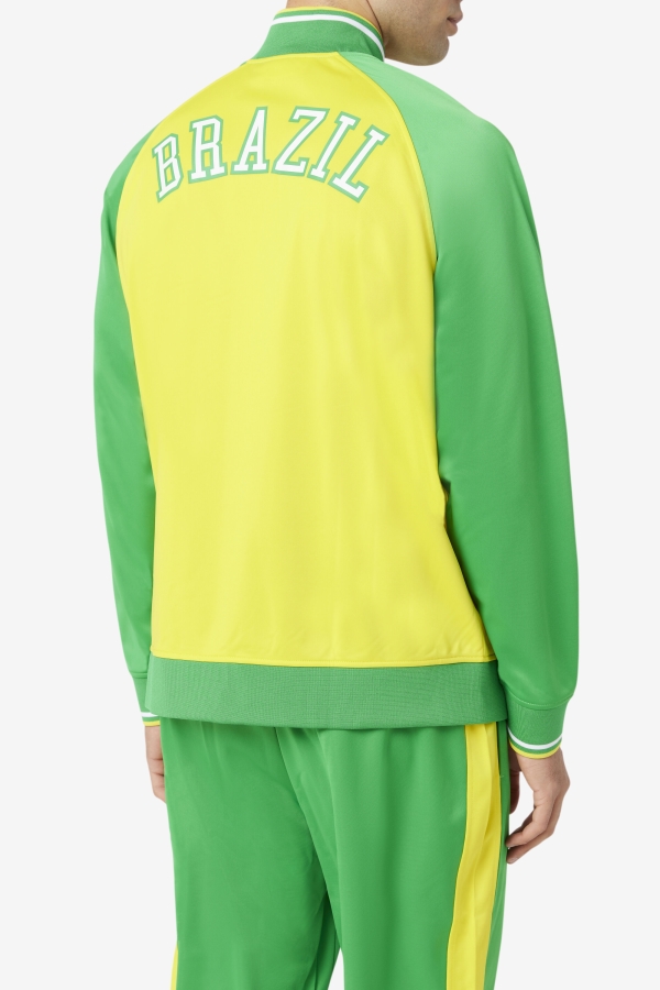 Fila Brazil Track Jacket Yellow-Fern Green-White