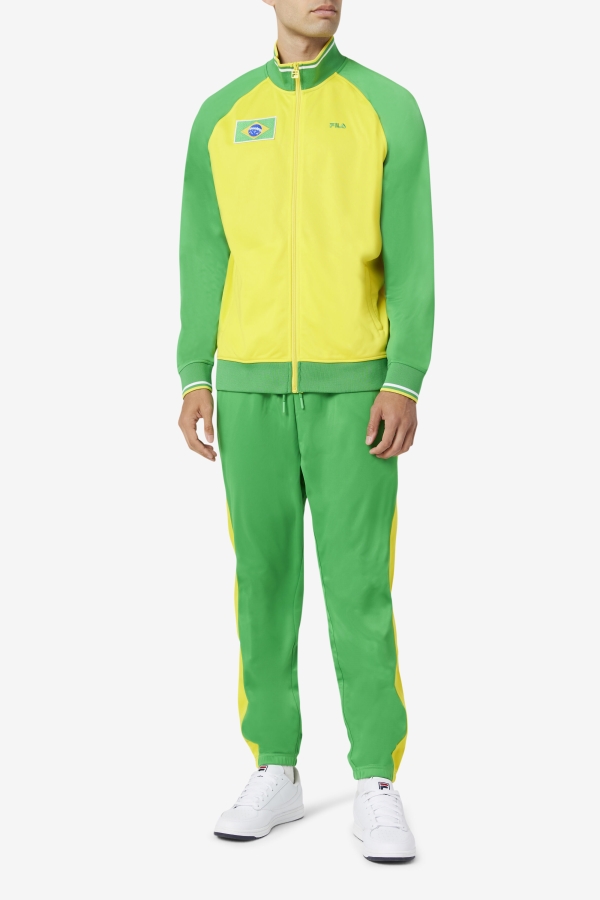 Fila Brazil Track Jacket Yellow-Fern Green-White