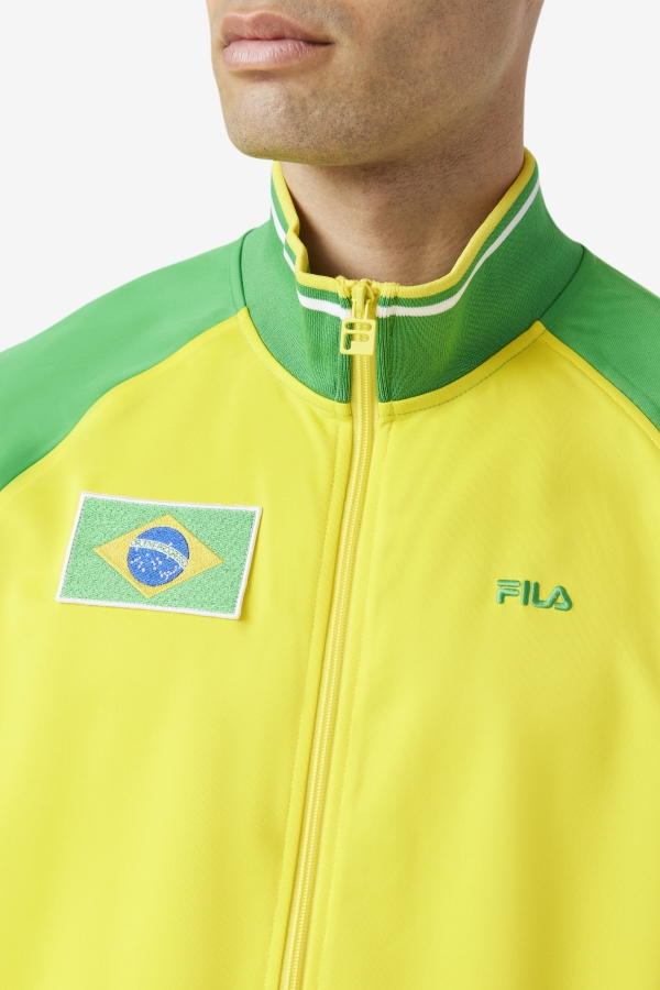 Fila Brazil Track Jacket Yellow-Fern Green-White
