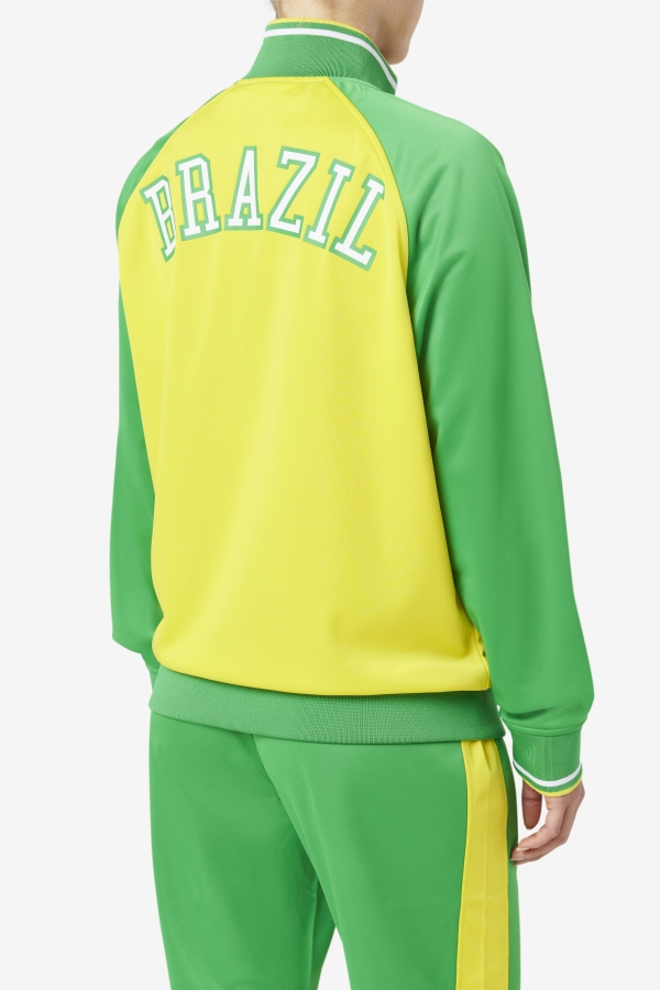 Fila Brazil Track Jacket Yellow-Fern Green-White