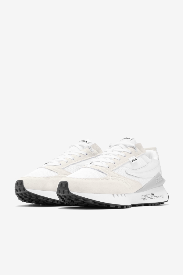 Men\'s Renno N-Generation Patched Fila White-Glacier Gray