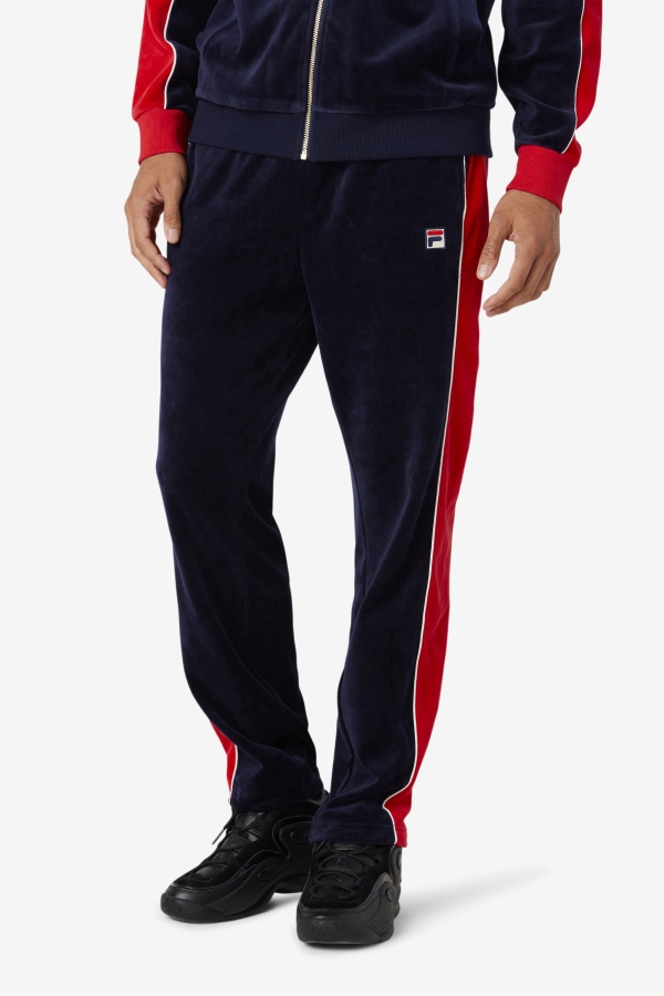 Peacoat-Gardenia-Red Fila Cima Velour Pant