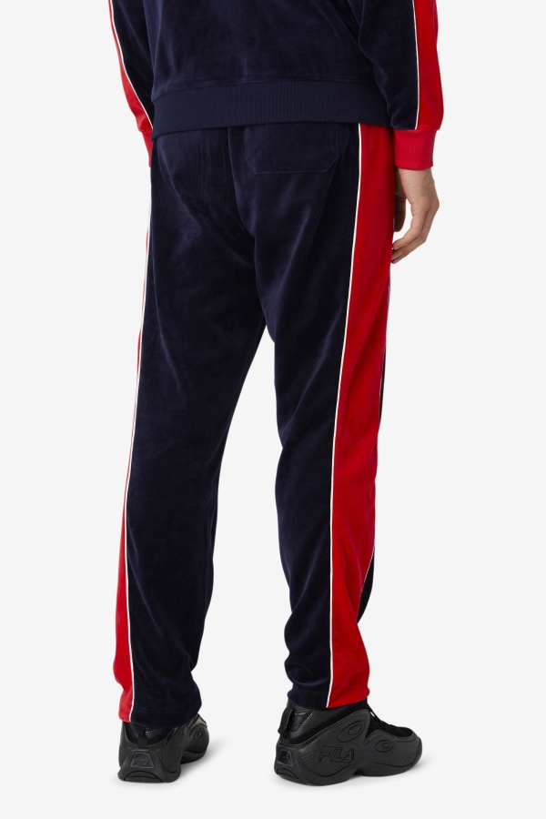 Peacoat-Gardenia-Red Fila Cima Velour Pant