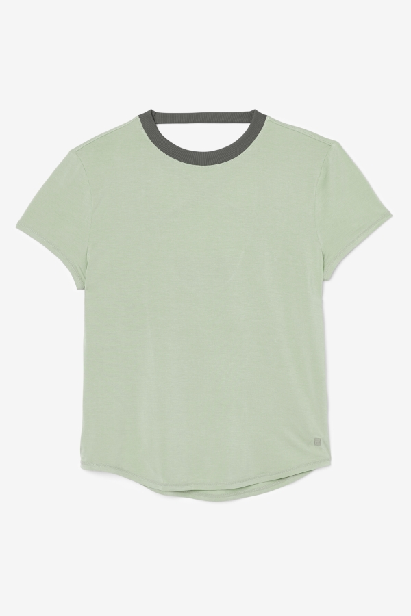 Basil-Thyme Fi-Lux Short Sleeve Top Fila