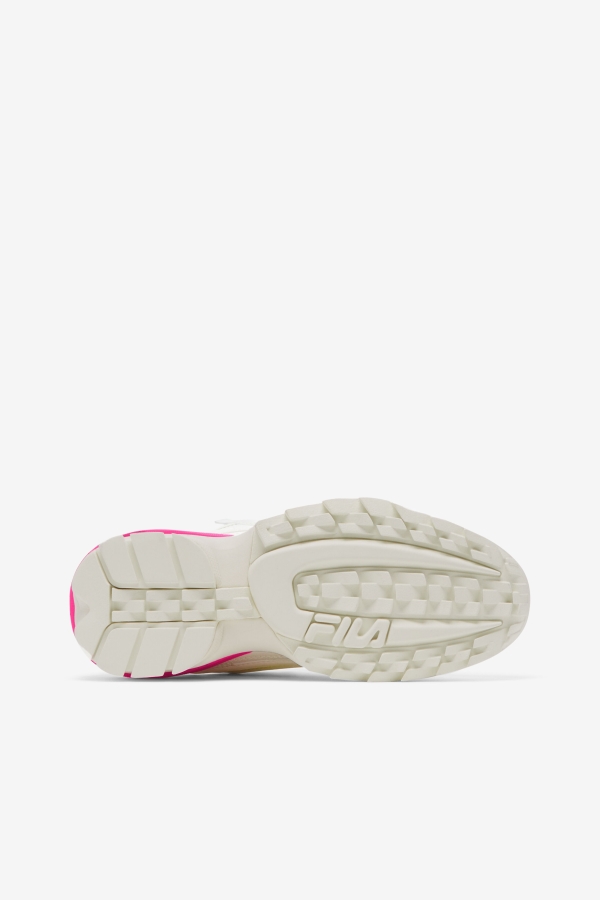 Fila Women\'s Disruptor 2 Exp White-White Sand-Pink Glo