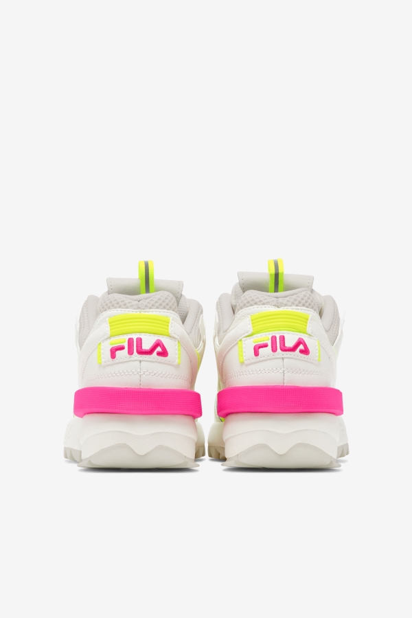 Fila Women\'s Disruptor 2 Exp White-White Sand-Pink Glo