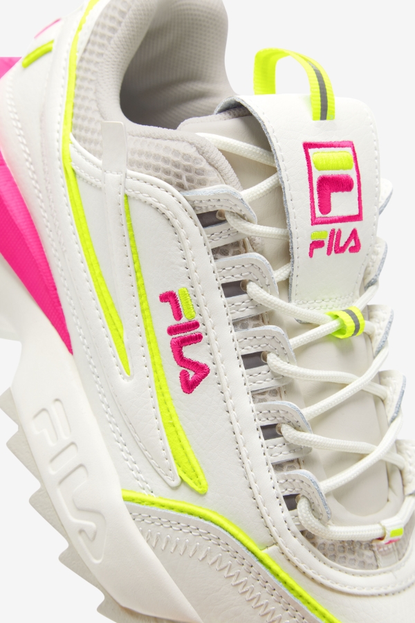 Fila Women\'s Disruptor 2 Exp White-White Sand-Pink Glo