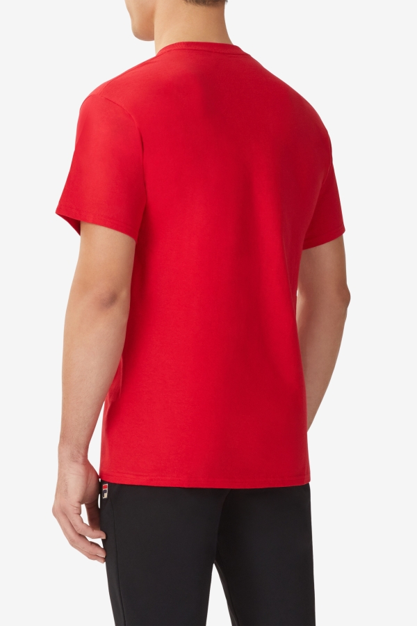 Fila Men\'s Logo Tee Red-Black-White