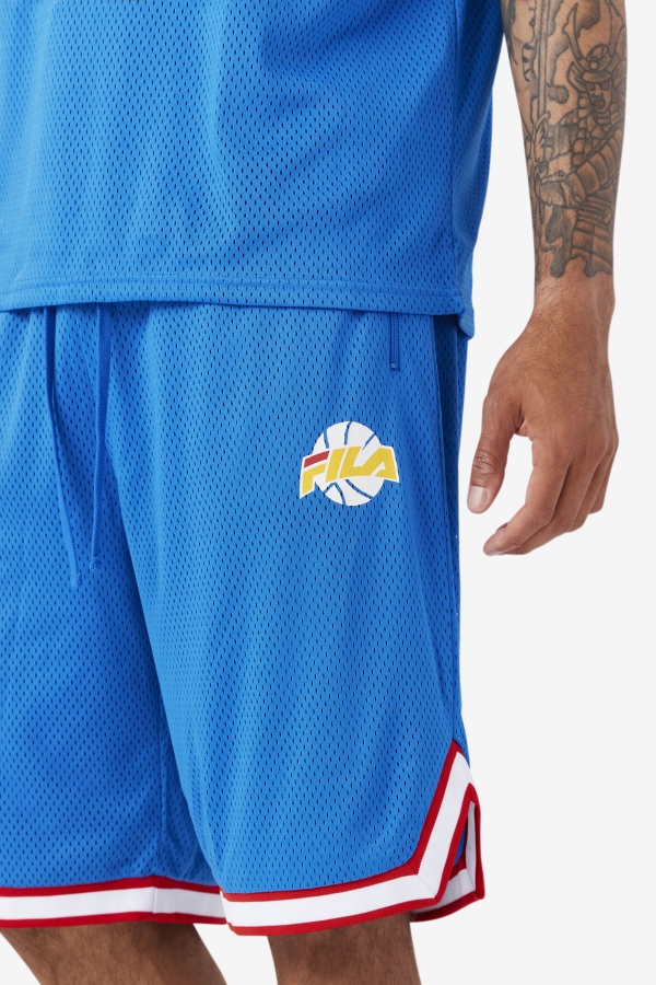 Ovi Basketball Short Blue-White-Red-Gold Fila