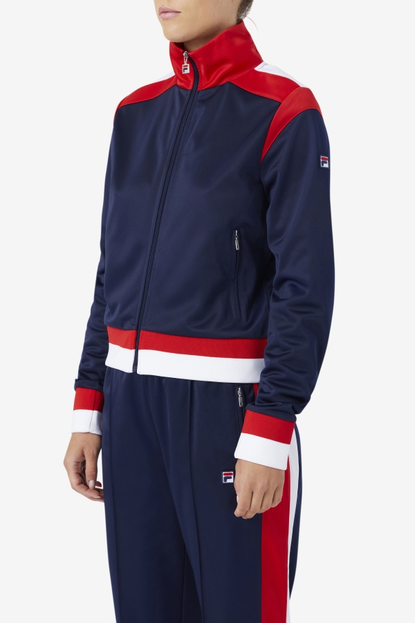 Sandy Track Jacket Fila Navy-Red-White