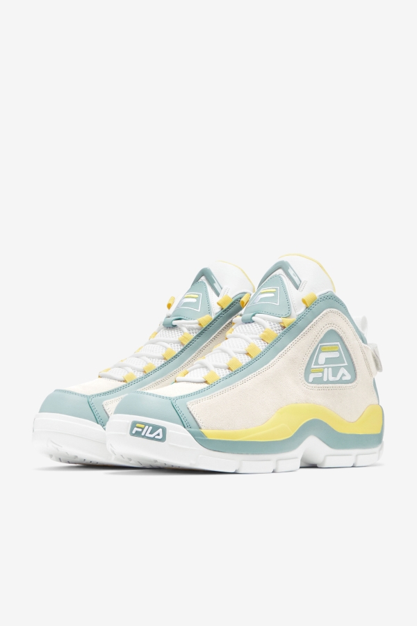 Men\'s Grant Hill 2 White-Egret-Gray Mist Fila
