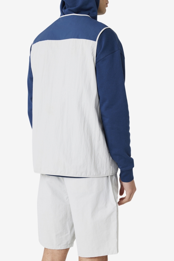 Stone-Navy-Cherry Tomato Fila Hansi Vest