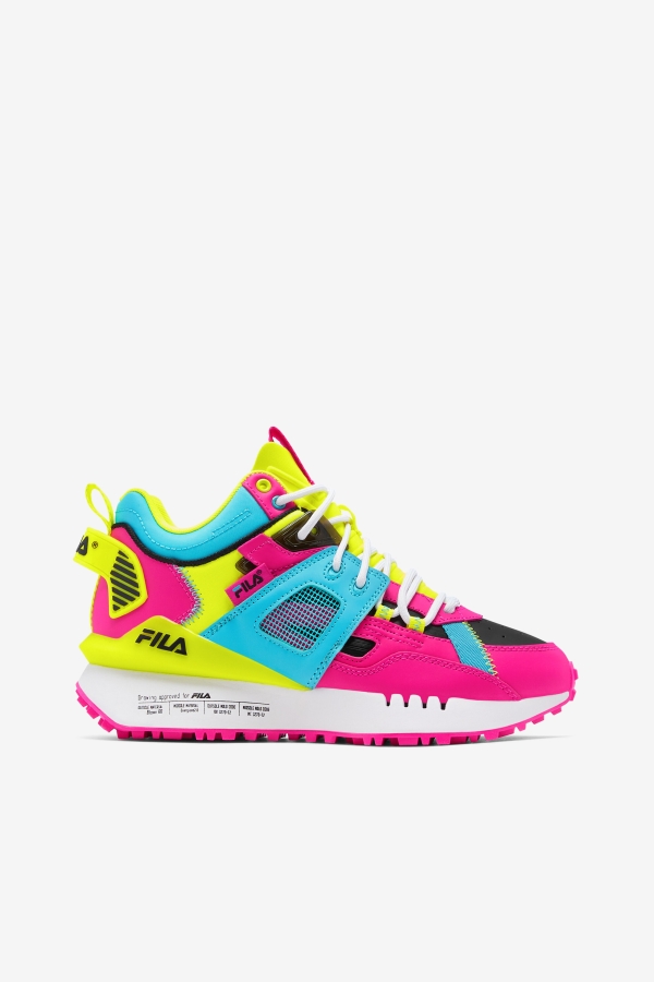 Women's Spectra Fila Pink Glo-Yellow-Black