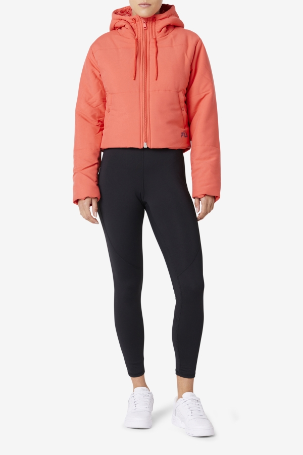 Cayenne-Pickled Beet Fila Eden Puffer Jacket