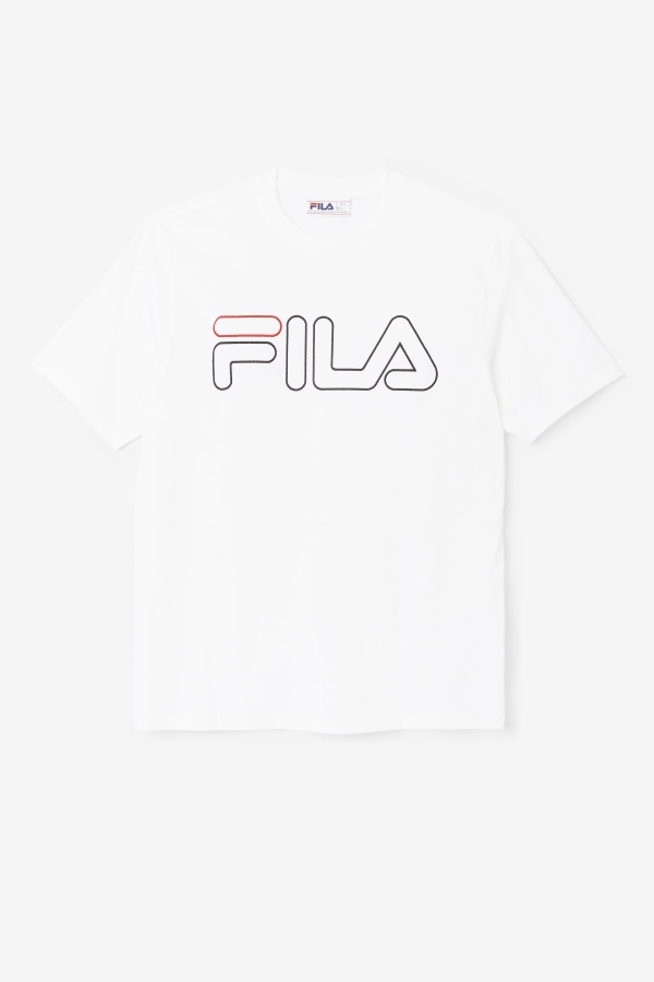 borough tee Fila White-Black-Red