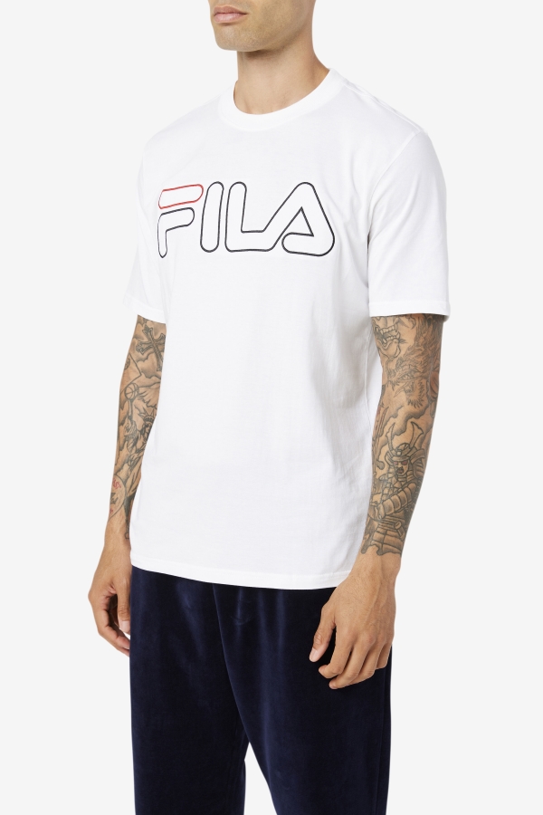 borough tee Fila White-Black-Red