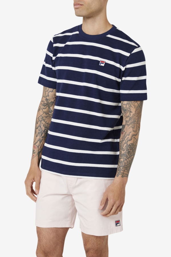 Navy-Marshmallow Deny Crew Fila