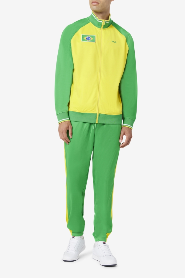 Fila Fern Green-Yellow Brazil Track Pant