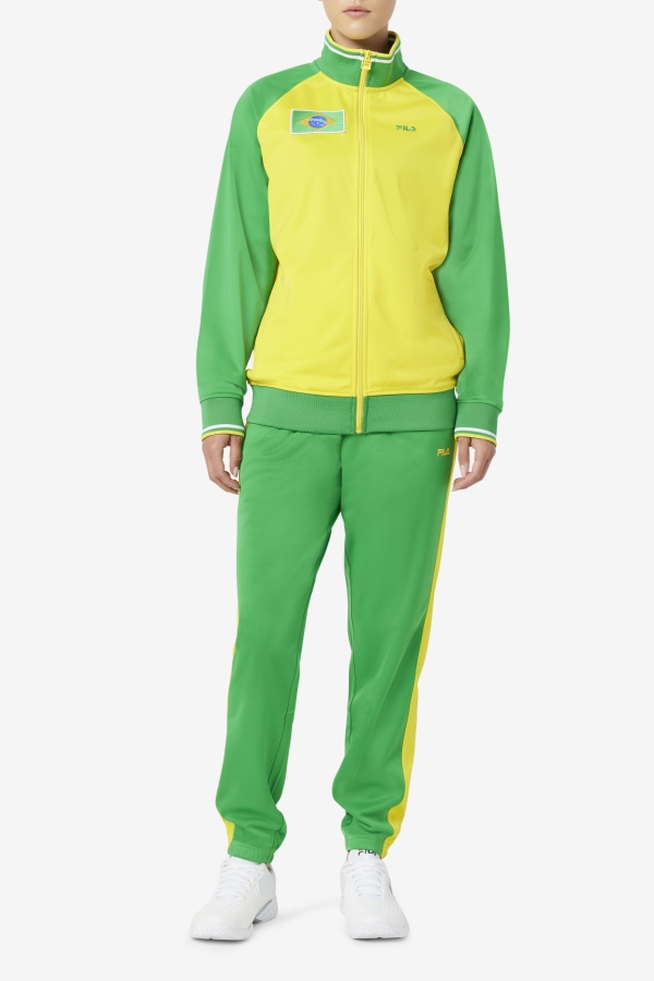 Fila Fern Green-Yellow Brazil Track Pant