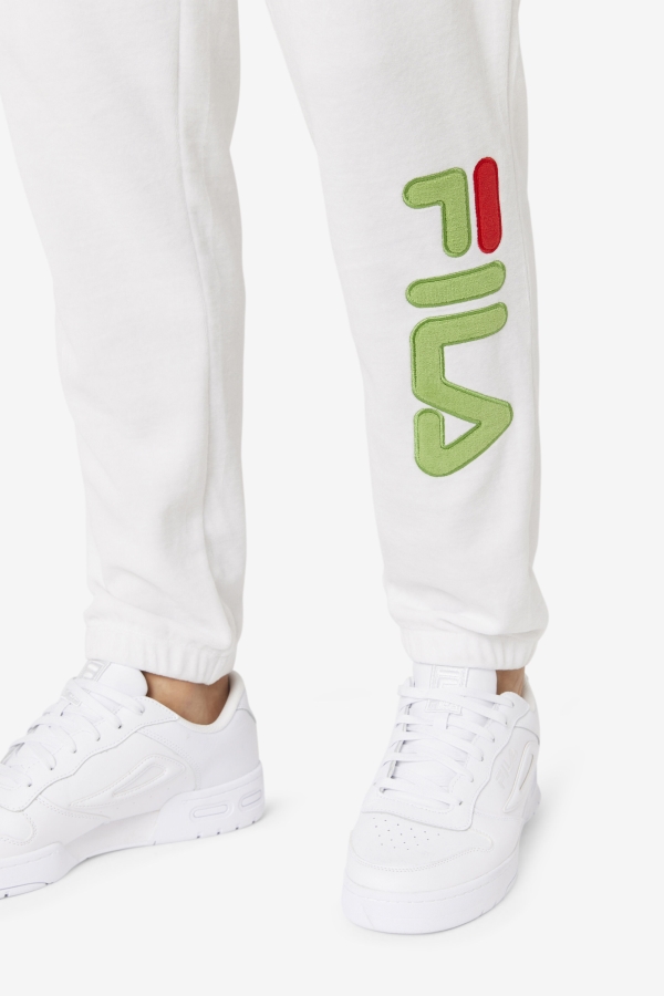 Fila Mansur Velour Pant White-Forest Green-Red