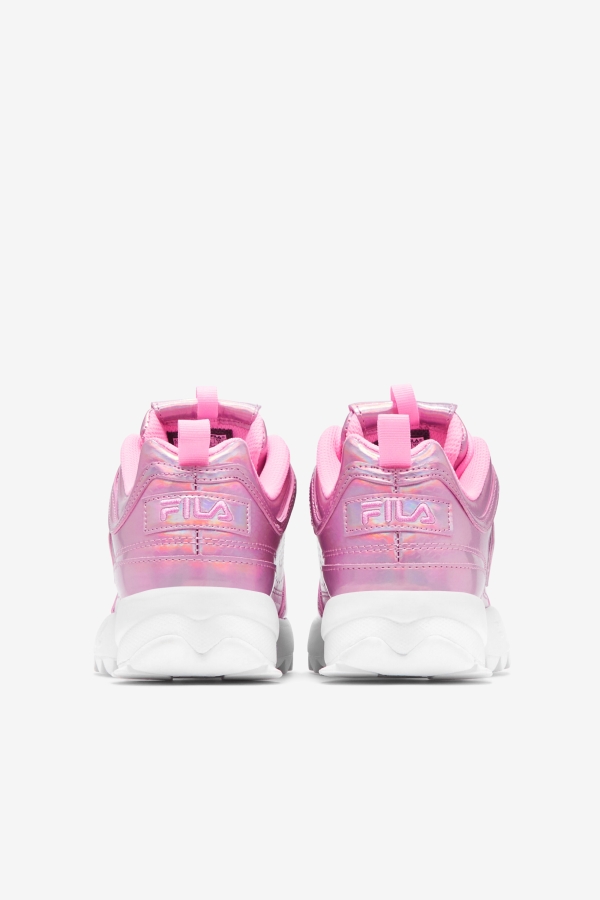 Cotton Candy-White Women\'s Disruptor 2 Premium Iridescent Snake Fila
