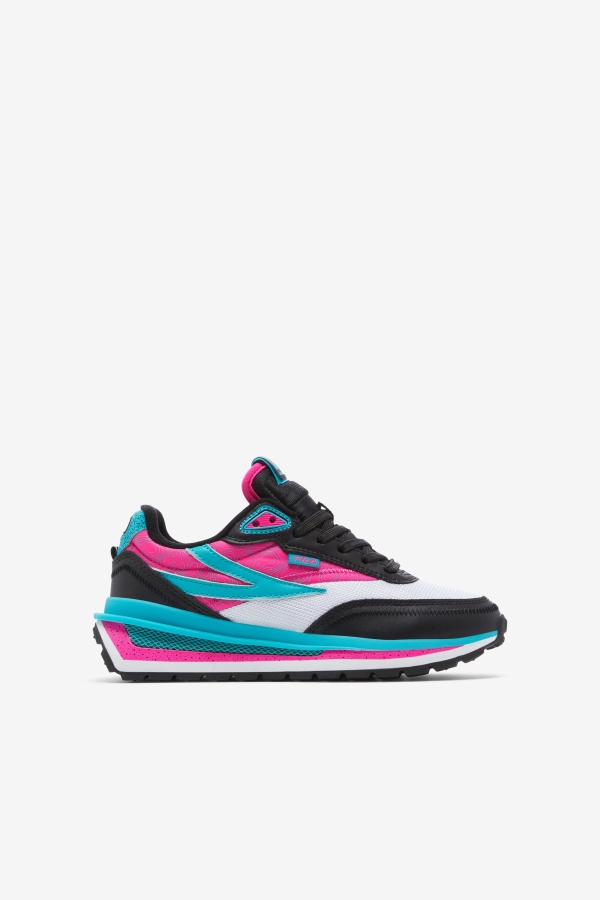 Little Kids' Renno Black-Pink Glo-White Fila