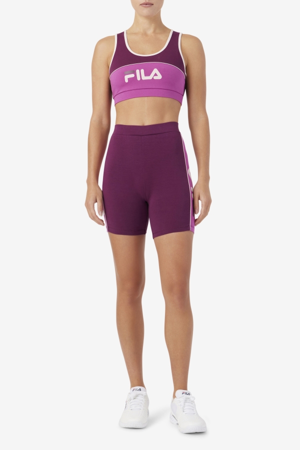 Fila Davina Bike Short Grape Wine-Rouge-Potpourri