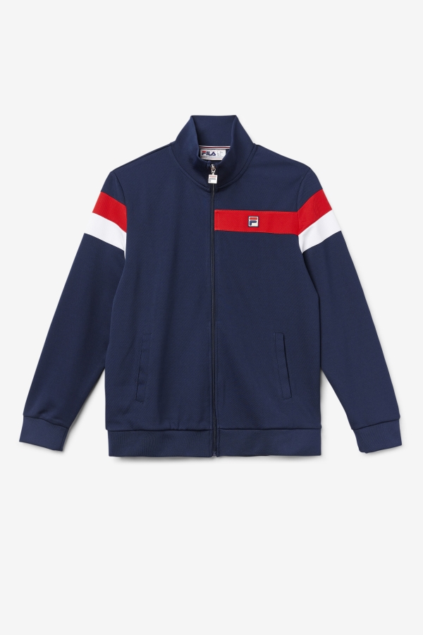 Fila Malcolm Track Jacket Peacoat-Red-White