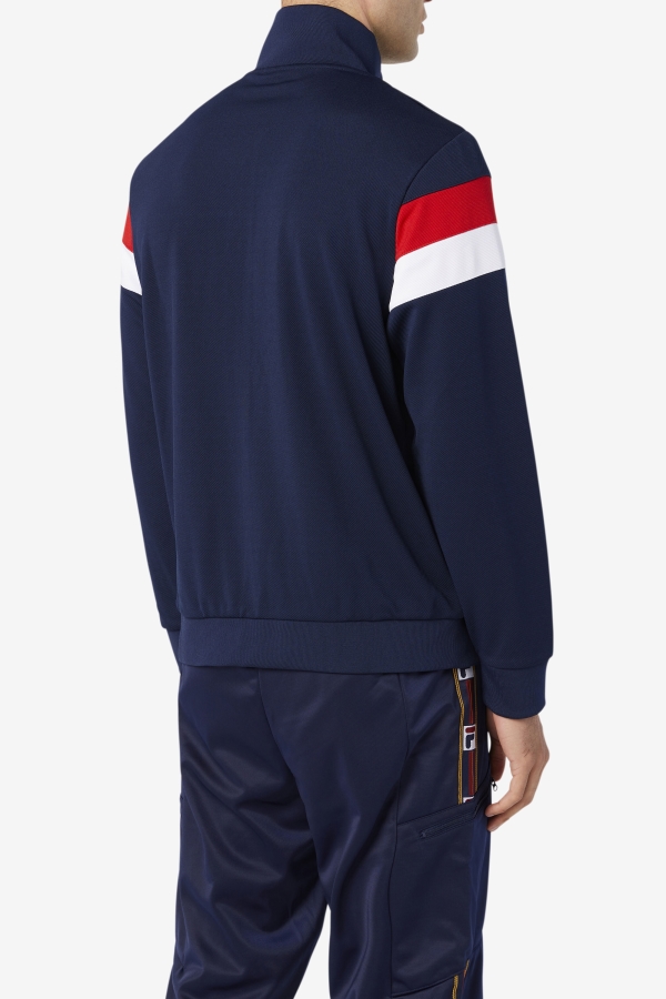 Fila Malcolm Track Jacket Peacoat-Red-White