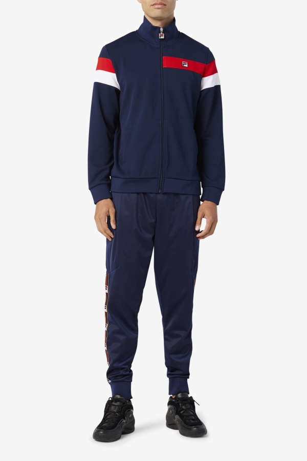 Fila Malcolm Track Jacket Peacoat-Red-White