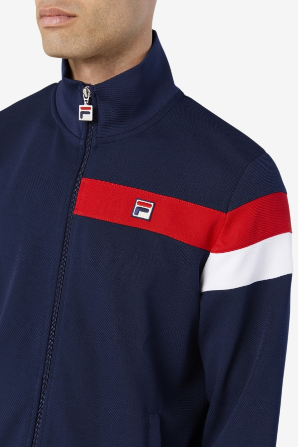 Fila Malcolm Track Jacket Peacoat-Red-White