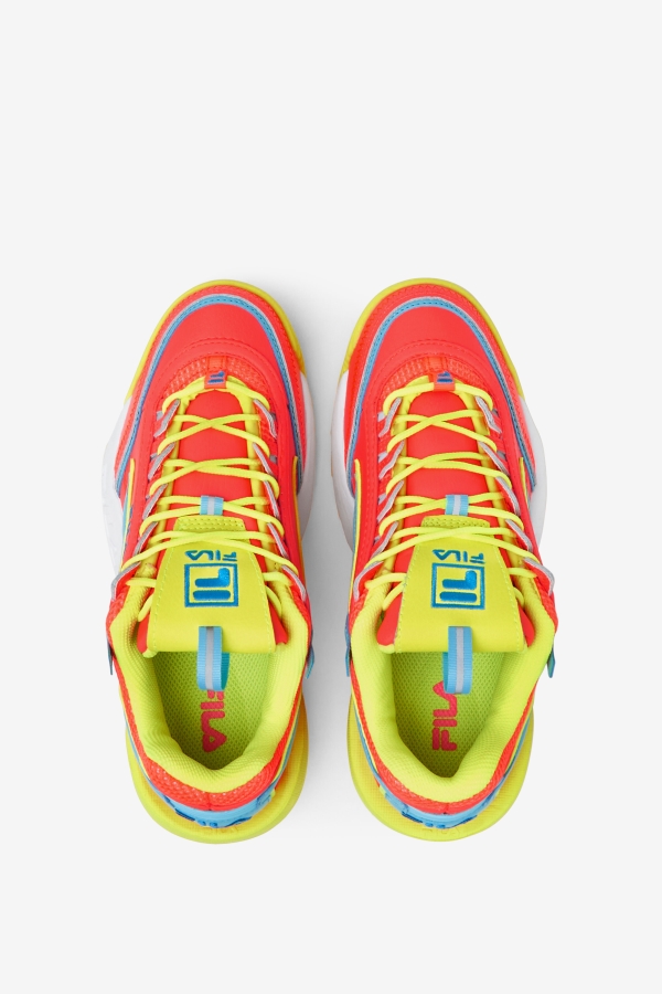 Fiery Coral-Yellow-Bluefish Women\'s Disruptor 2 Exp Fila
