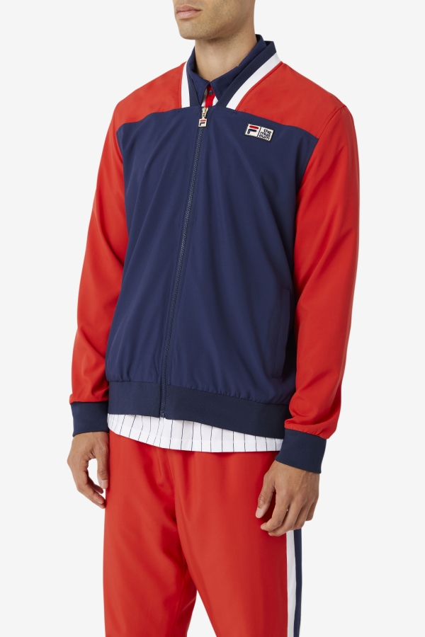 Peacoat-Red-White FILA x The Museum Track Jacket Fila