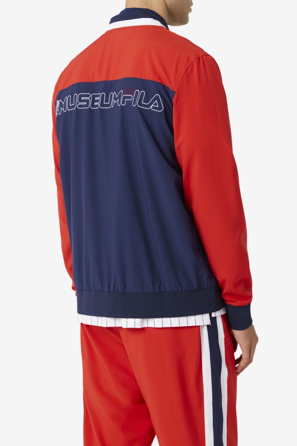 Peacoat-Red-White FILA x The Museum Track Jacket Fila