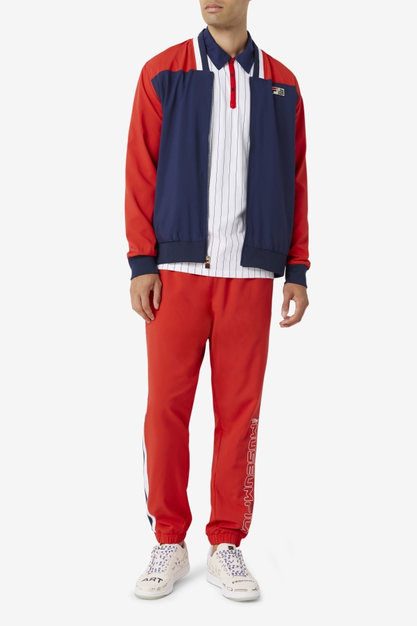 Peacoat-Red-White FILA x The Museum Track Jacket Fila