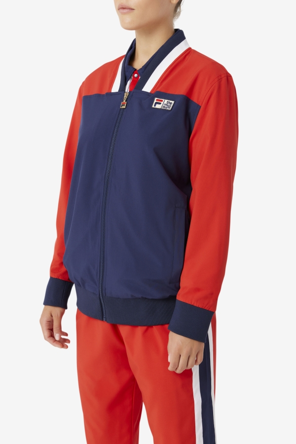 Peacoat-Red-White FILA x The Museum Track Jacket Fila