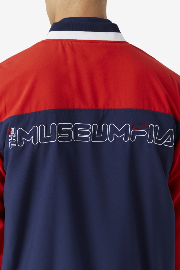 Peacoat-Red-White FILA x The Museum Track Jacket Fila