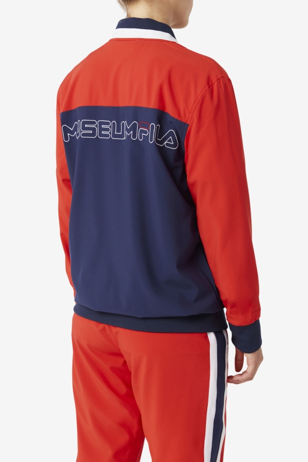 Peacoat-Red-White FILA x The Museum Track Jacket Fila