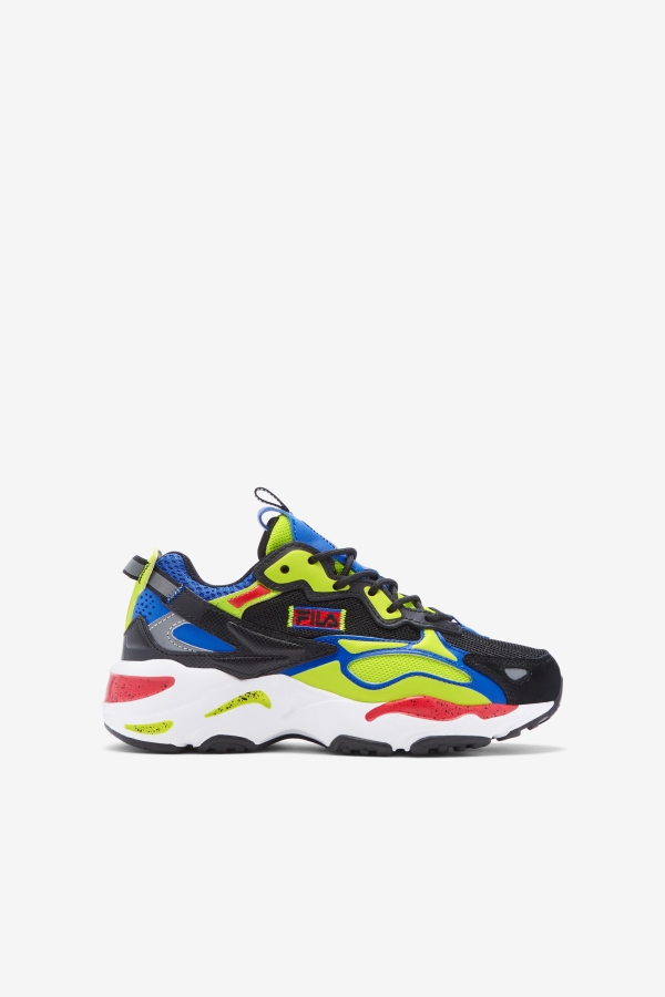 Black-Blue-Red Little Kids' Ray Tracer Apex Fila