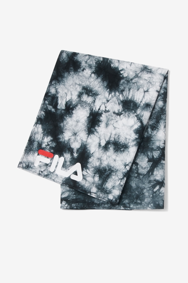 Black-White Black & White Tie Dye Bandana Fila