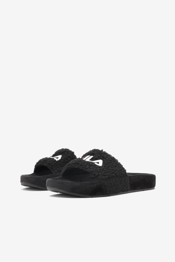 Fila Women\'s Fuzzy Drifter Black-Red-White