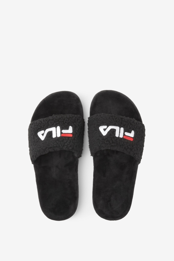 Fila Women\'s Fuzzy Drifter Black-Red-White