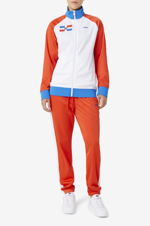 Dominican Republic Pant Fiery Red-White Fila